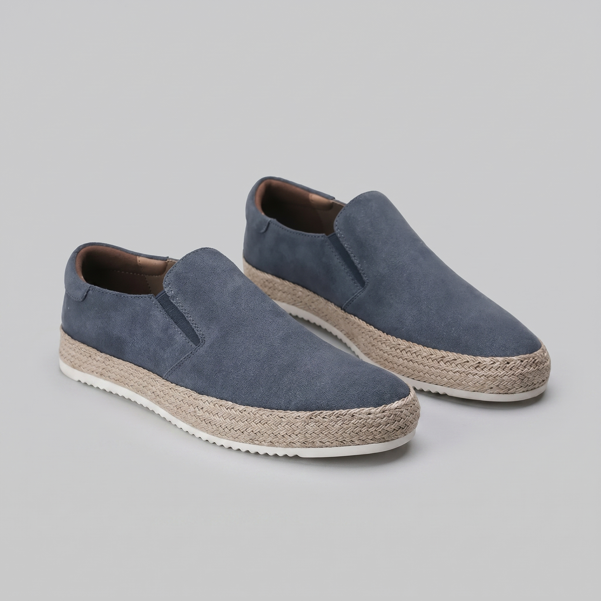 Men's Suede Slip On Espadrille Casual Summer Loafers