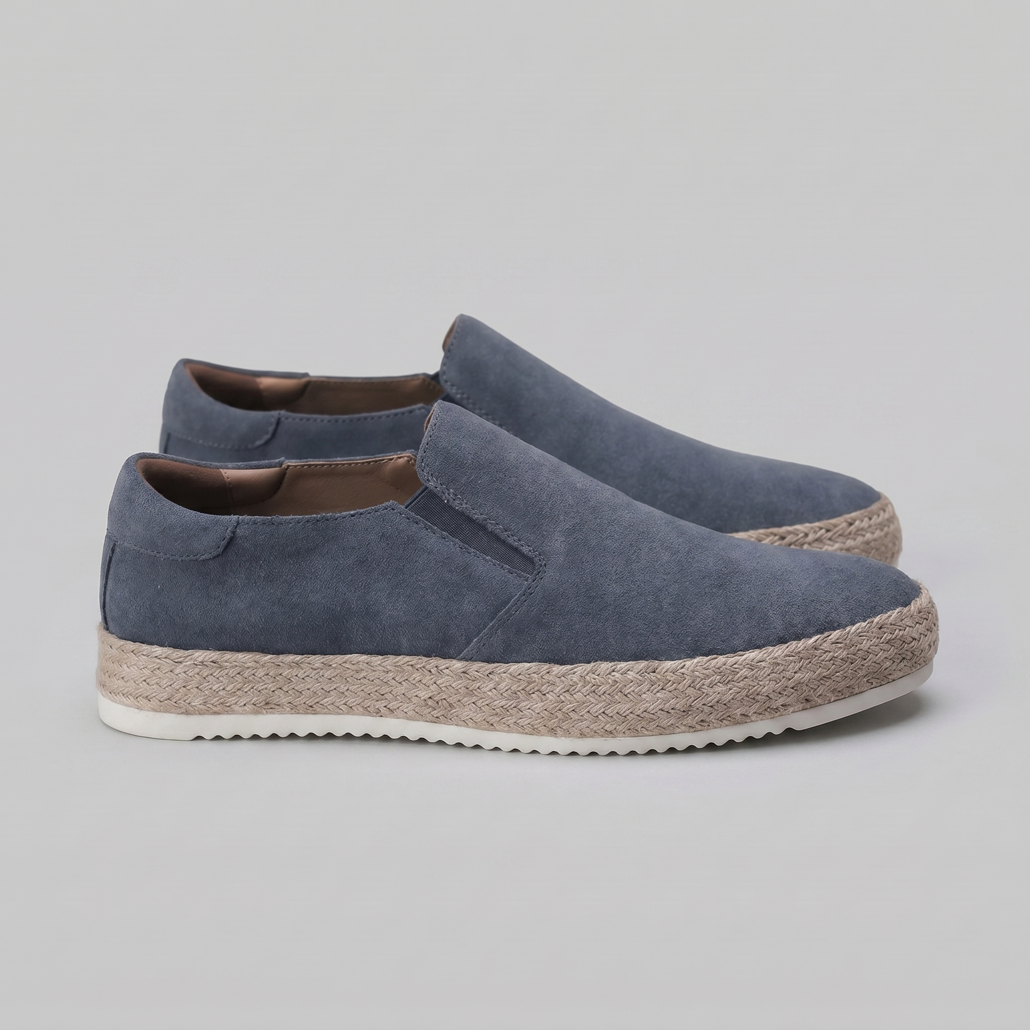 Men's Suede Slip On Espadrille Casual Summer Loafers