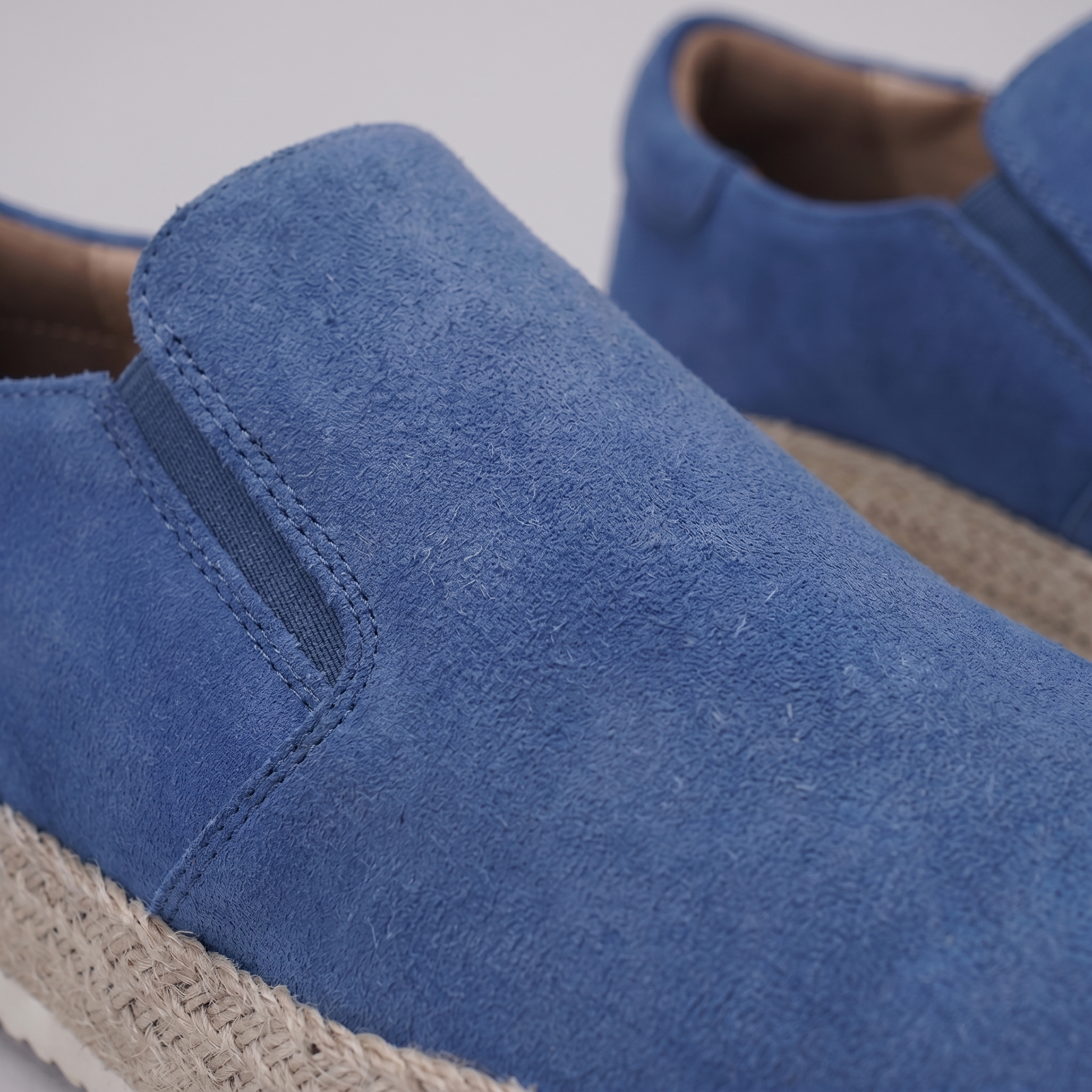Men's Suede Slip On Espadrille Casual Summer Loafers