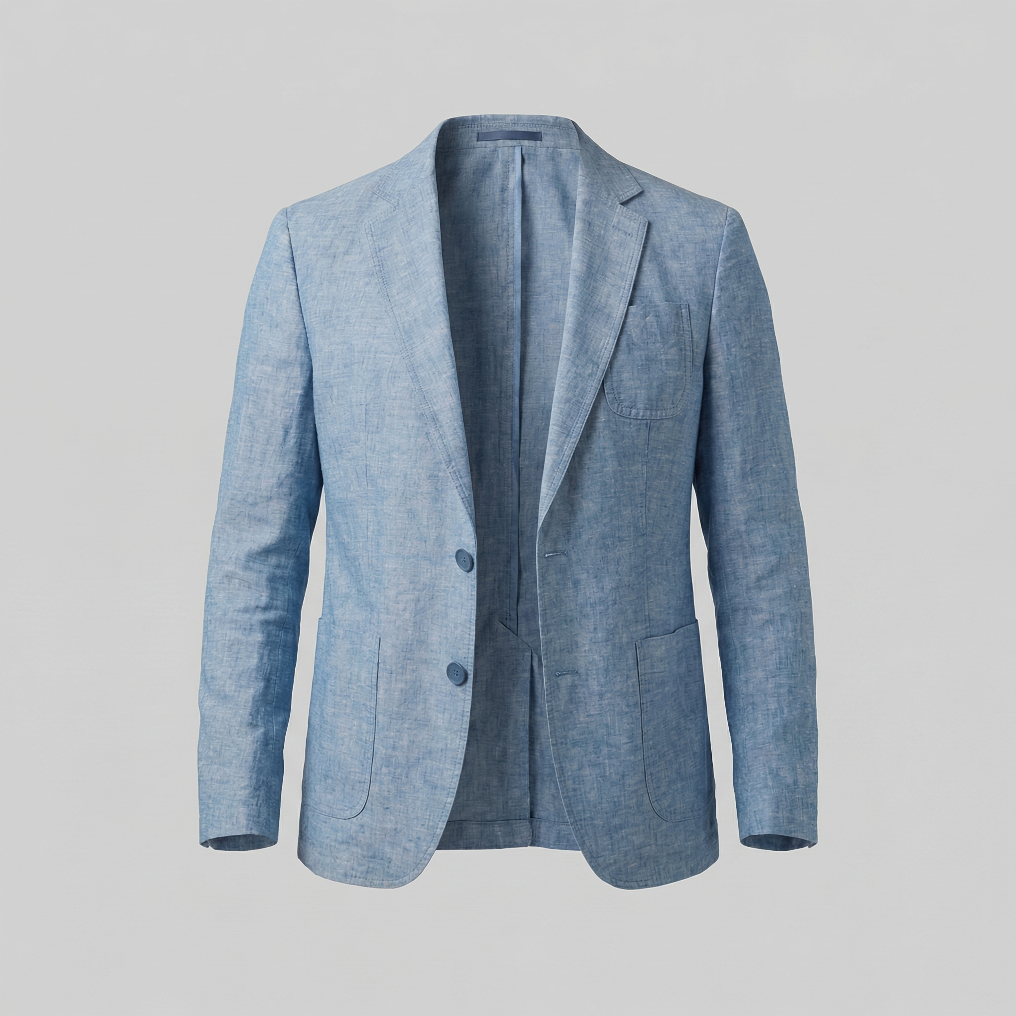 Men's Linen Blazer Relaxed Fit Smart Casual Summer