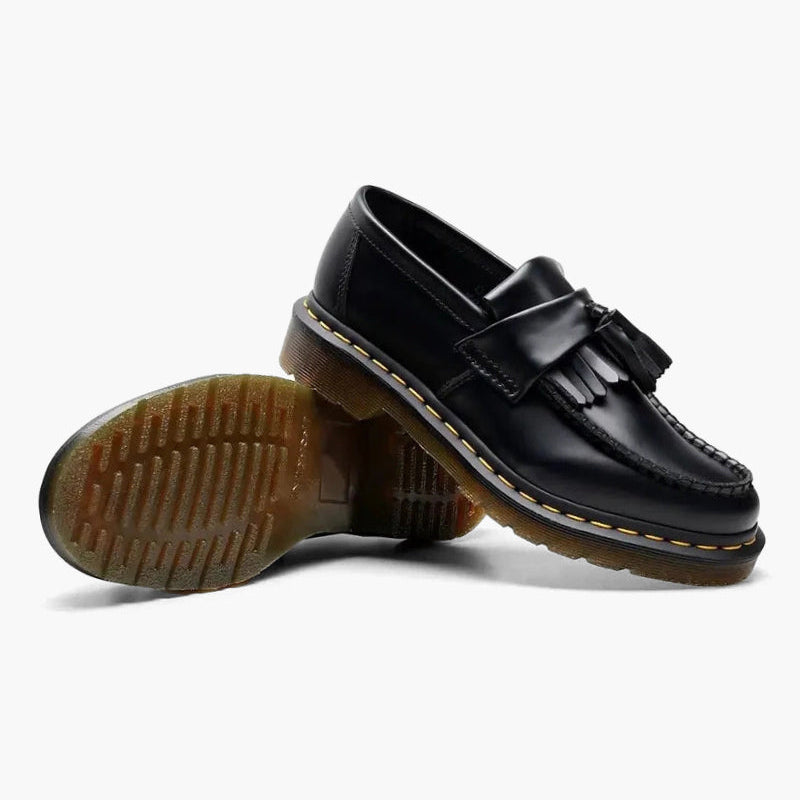 Men's Leather Tassel Kiltie Slip On Smart Casual Loafers
