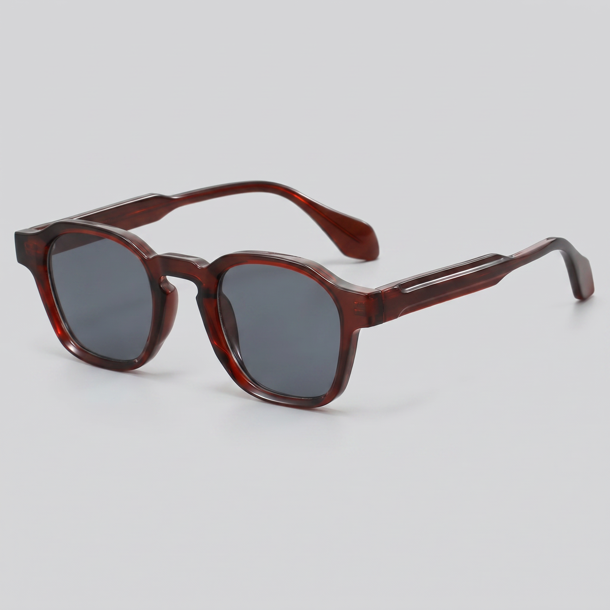 Men's Vintage Square Frame Sunglasses Dark Lens Summer