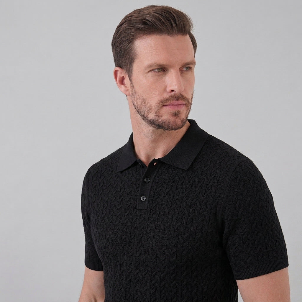 Men’s Summer Short Sleeve Solid Color Polo Shirt