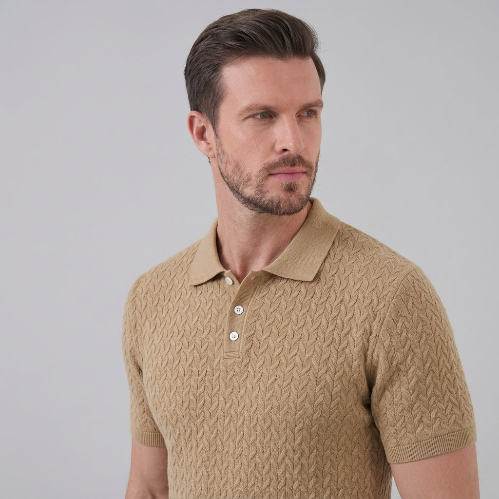 Men’s Summer Short Sleeve Solid Color Polo Shirt