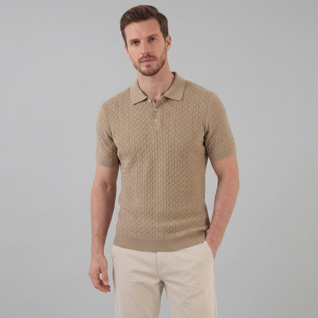 Men’s Summer Short Sleeve Solid Color Polo Shirt