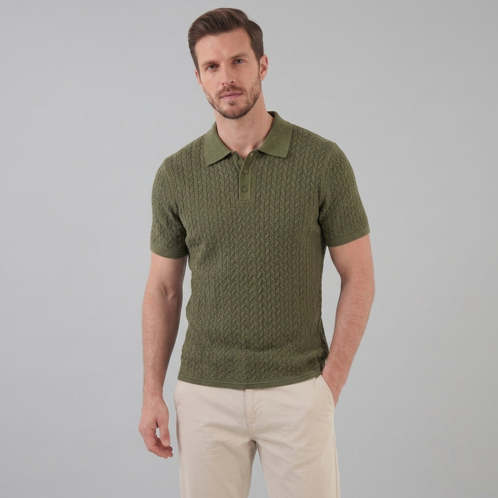 Men’s Summer Short Sleeve Solid Color Polo Shirt