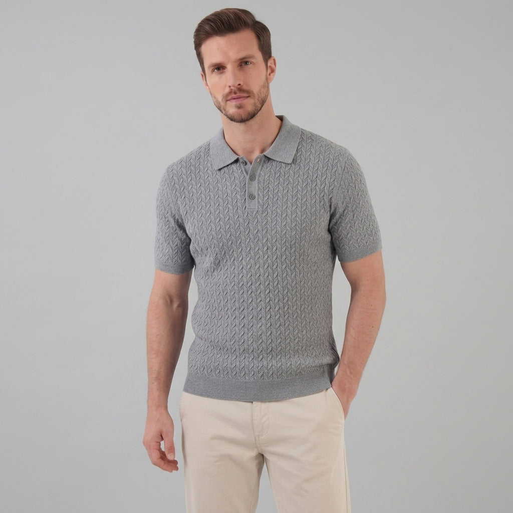 Men’s Summer Short Sleeve Solid Color Polo Shirt