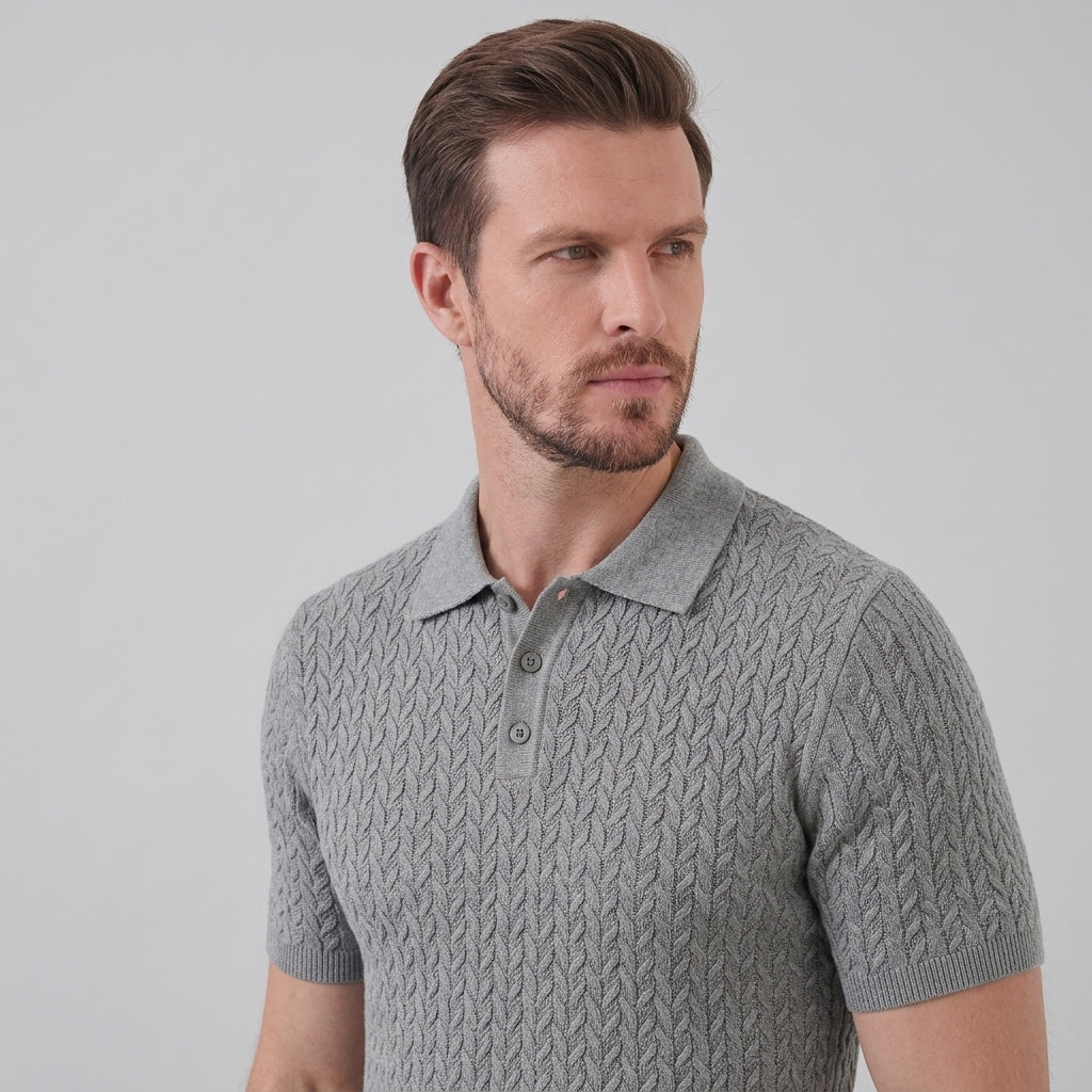 Men’s Summer Short Sleeve Solid Color Polo Shirt