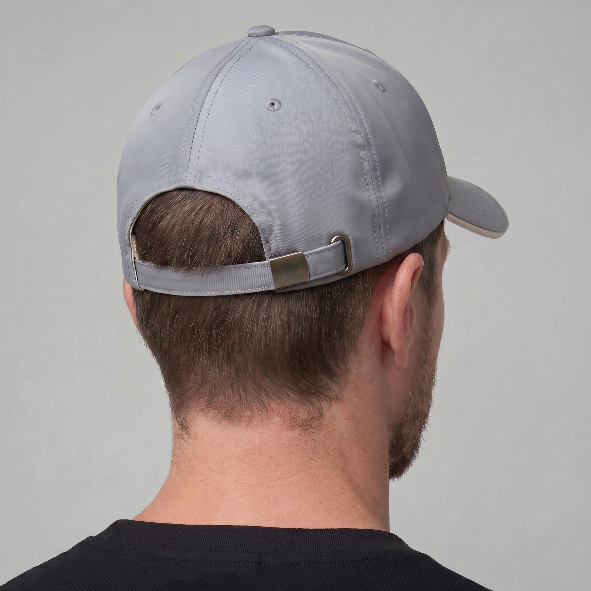 Men's Two Tone Baseball Cap Contrast Trim Adjustable