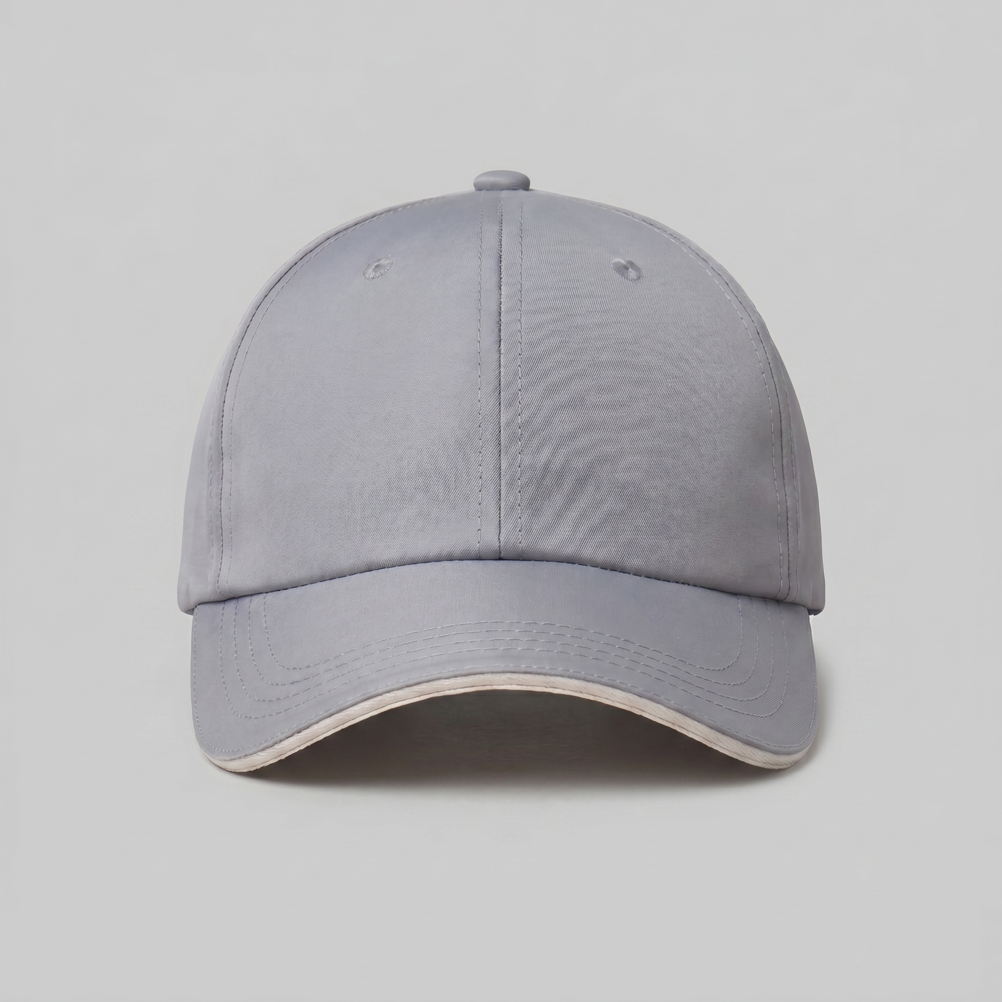Men's Two Tone Baseball Cap Contrast Trim Adjustable