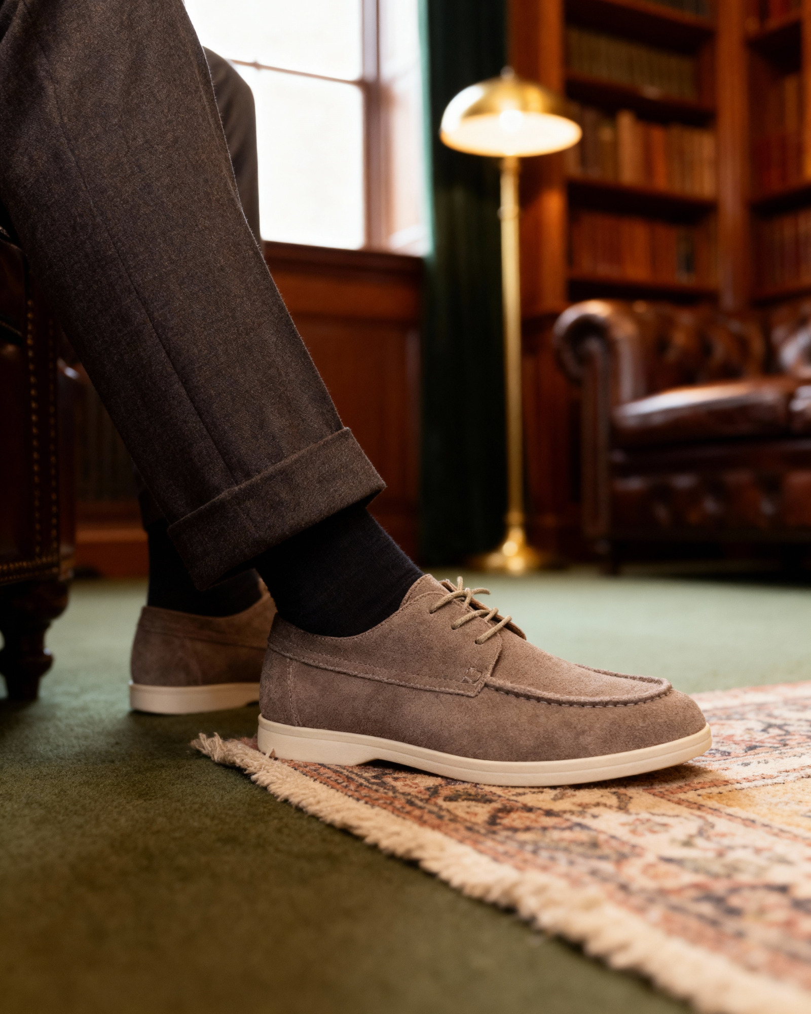 Suede Lace-Up Shoes