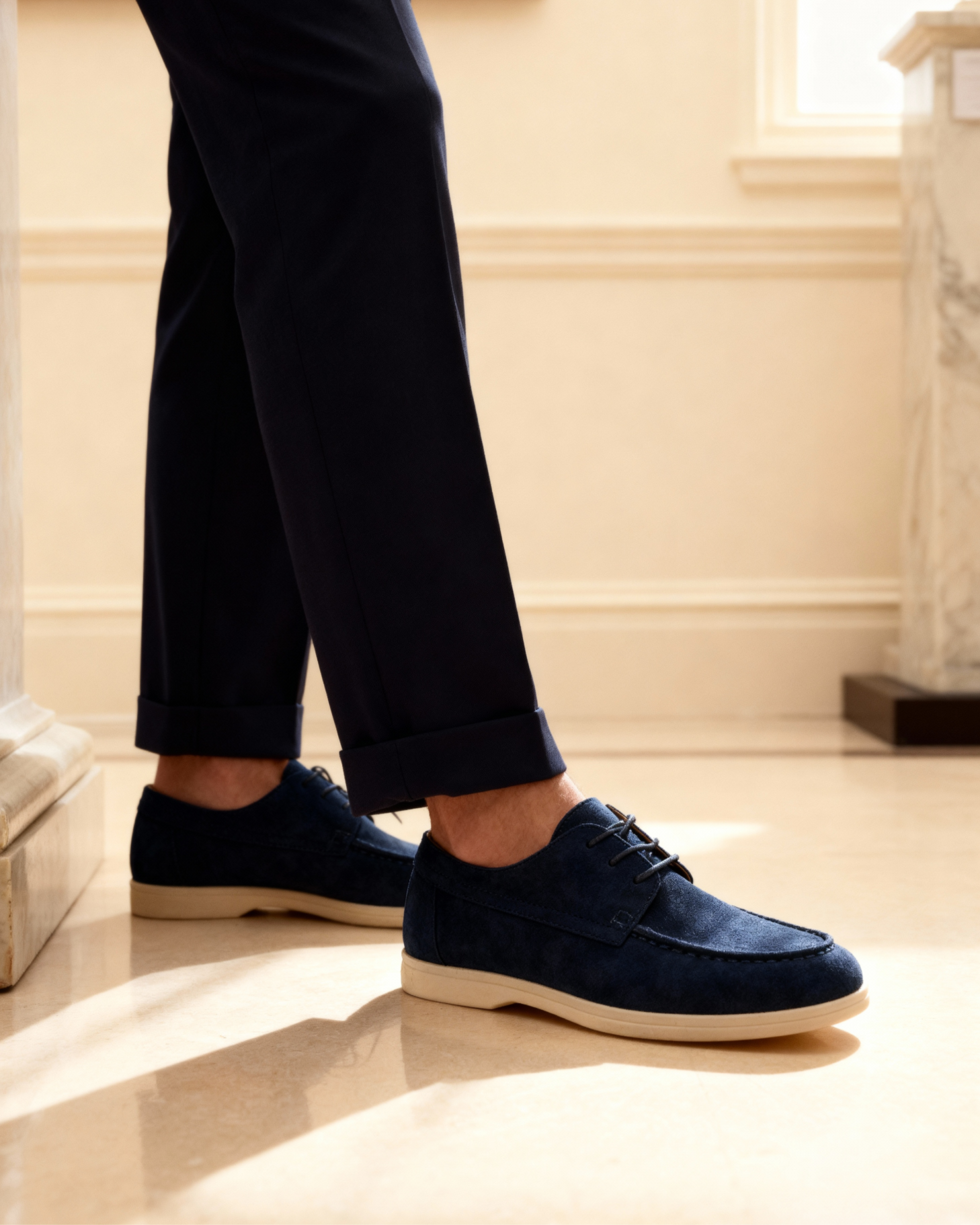Suede Lace-Up Shoes