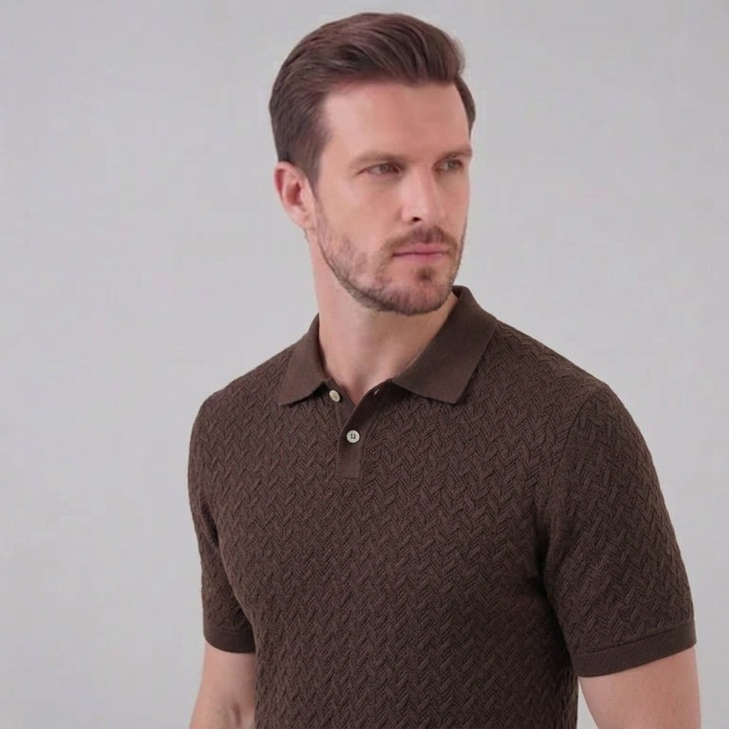 Men’s Summer Short Sleeve Solid Color Polo Shirt