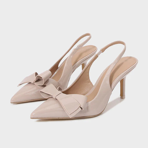 April - Bow Slingback Heels