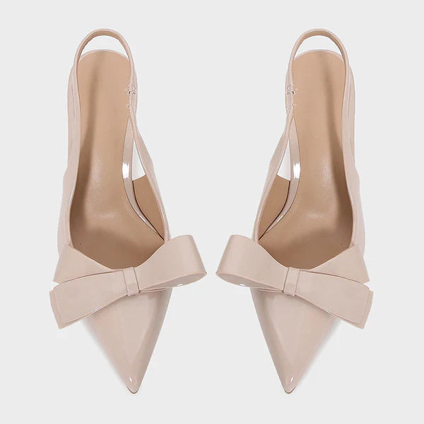 April - Bow Slingback Heels