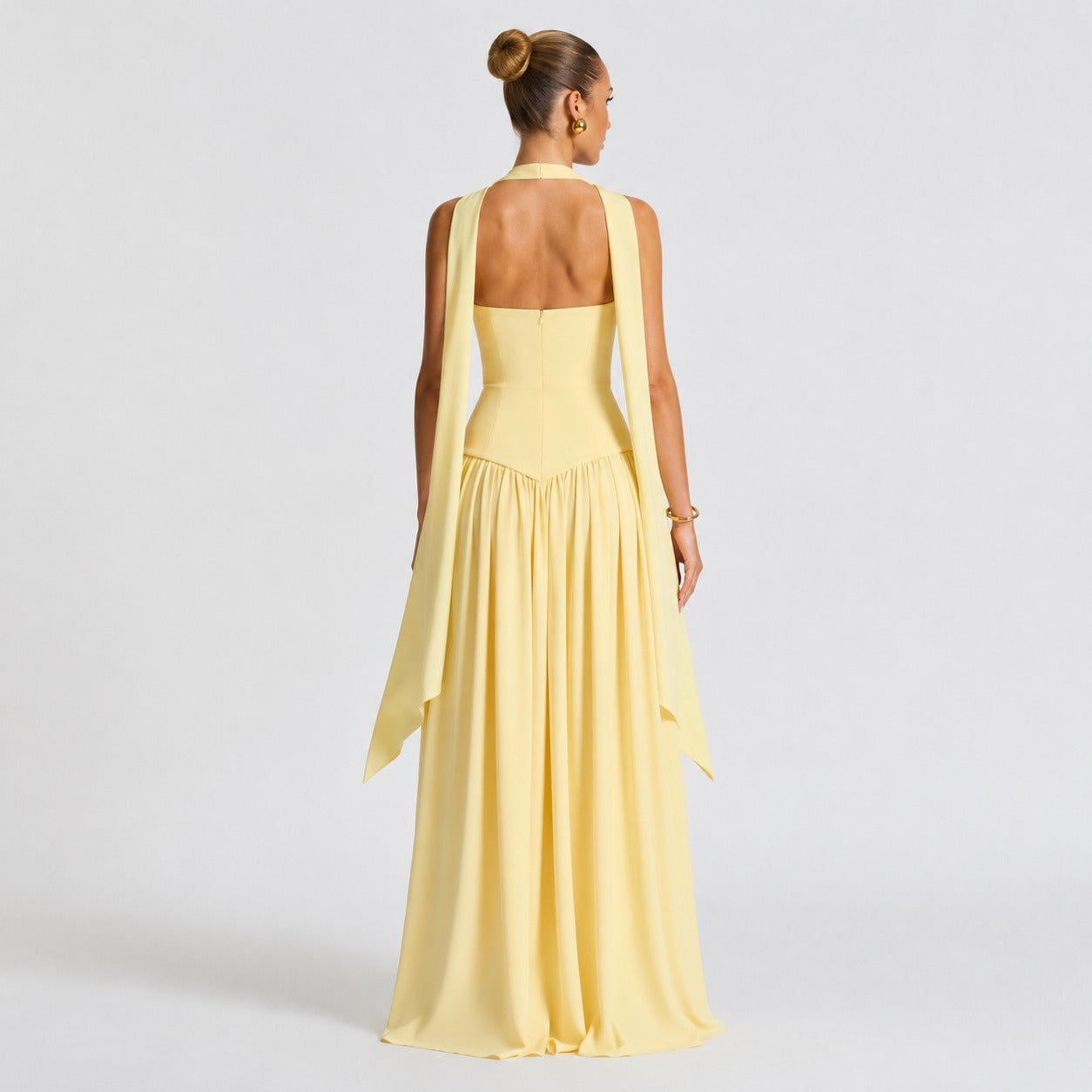 Women’s Velour High Slit Maxi Dress
