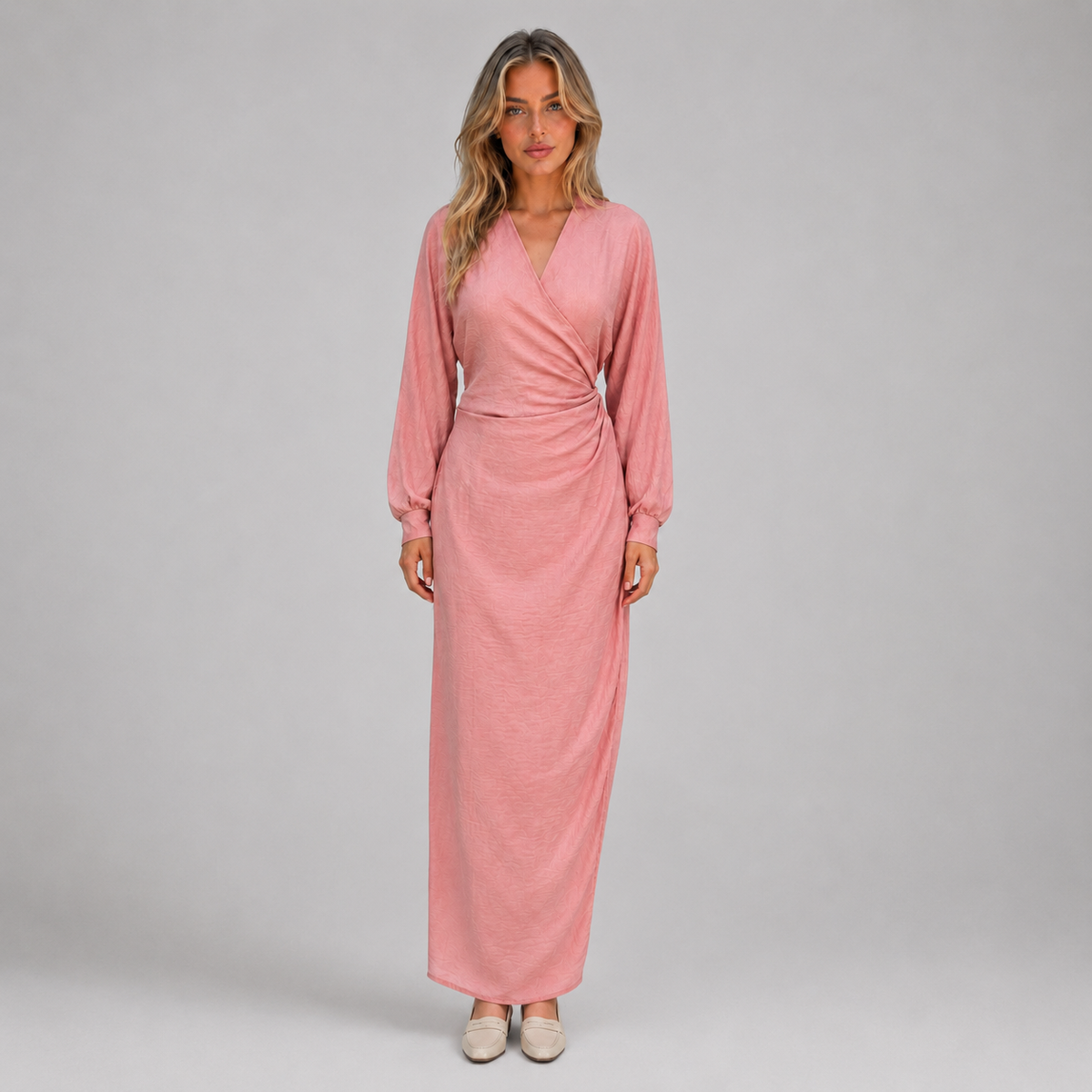 Women’s Flattering Wrap Maxi Dress