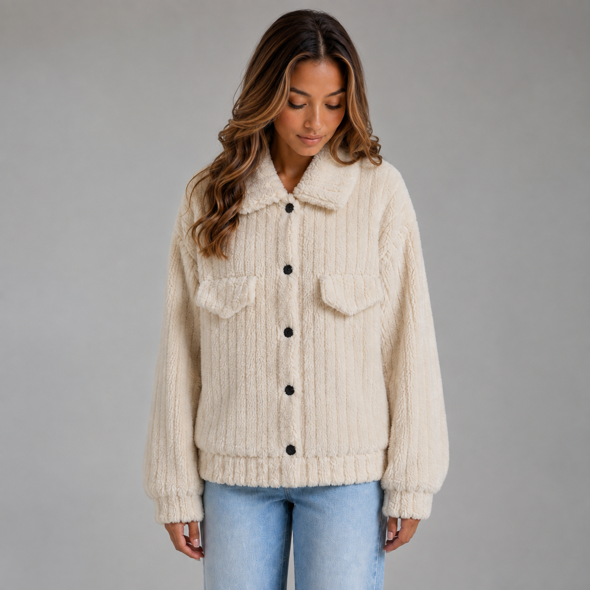 Women’s Plush Teddy Jacket