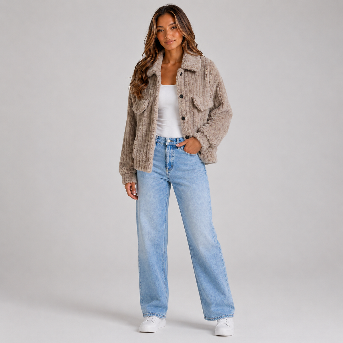 Women’s Plush Teddy Jacket