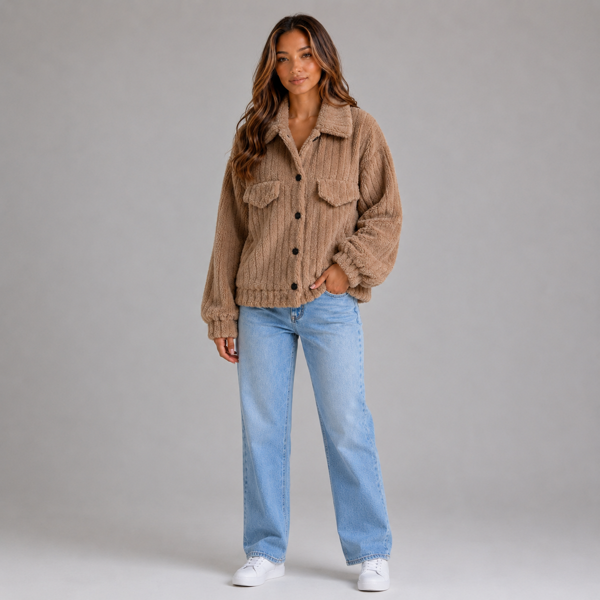 Women’s Plush Teddy Jacket