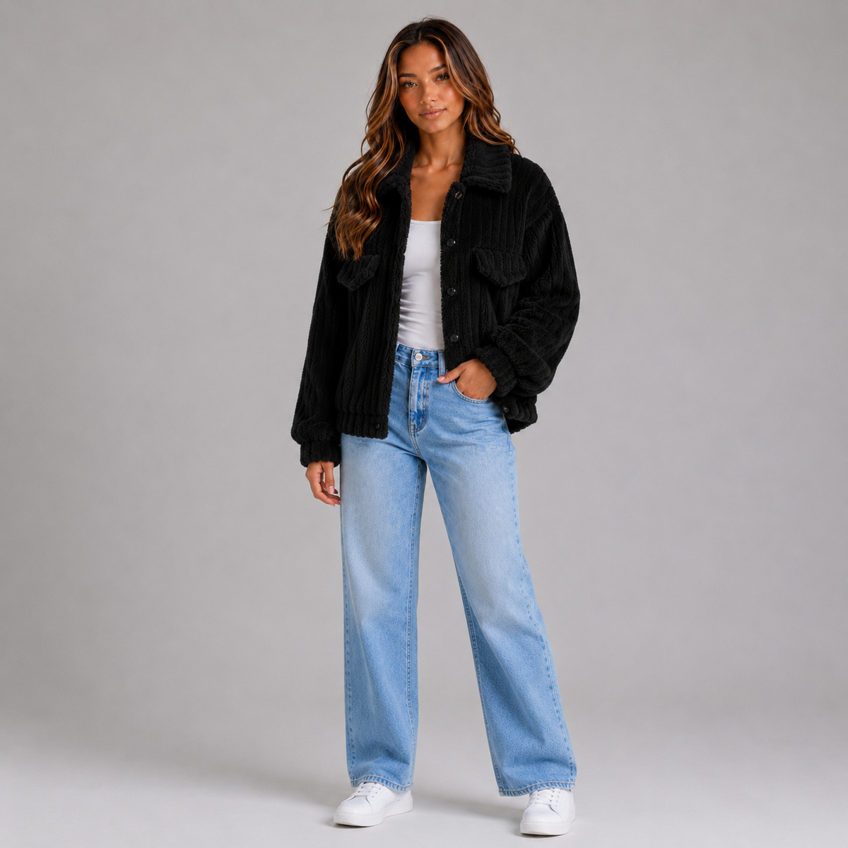Women’s Plush Teddy Jacket