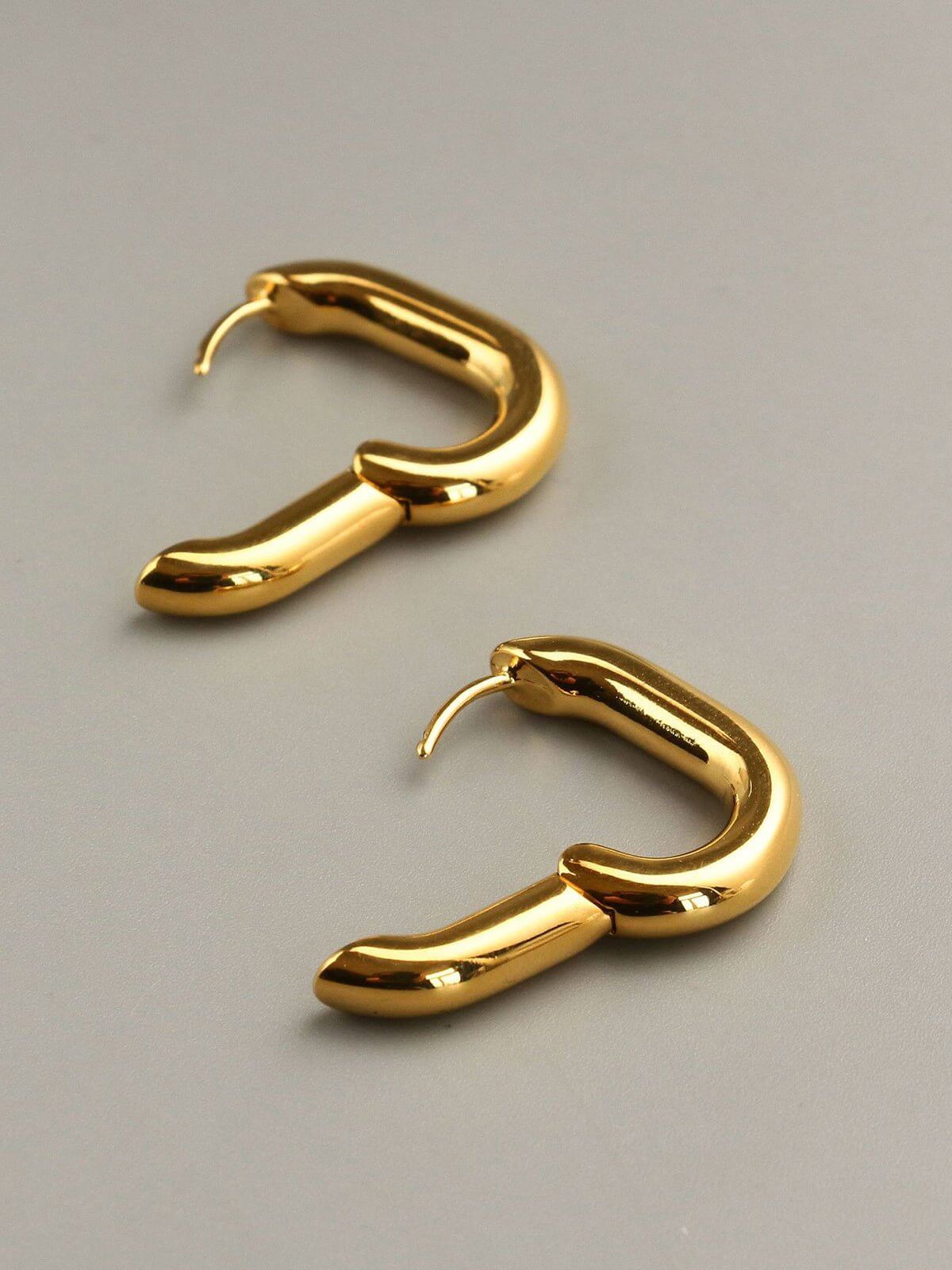 Bold Link Hoop Earrings - Lena Muse