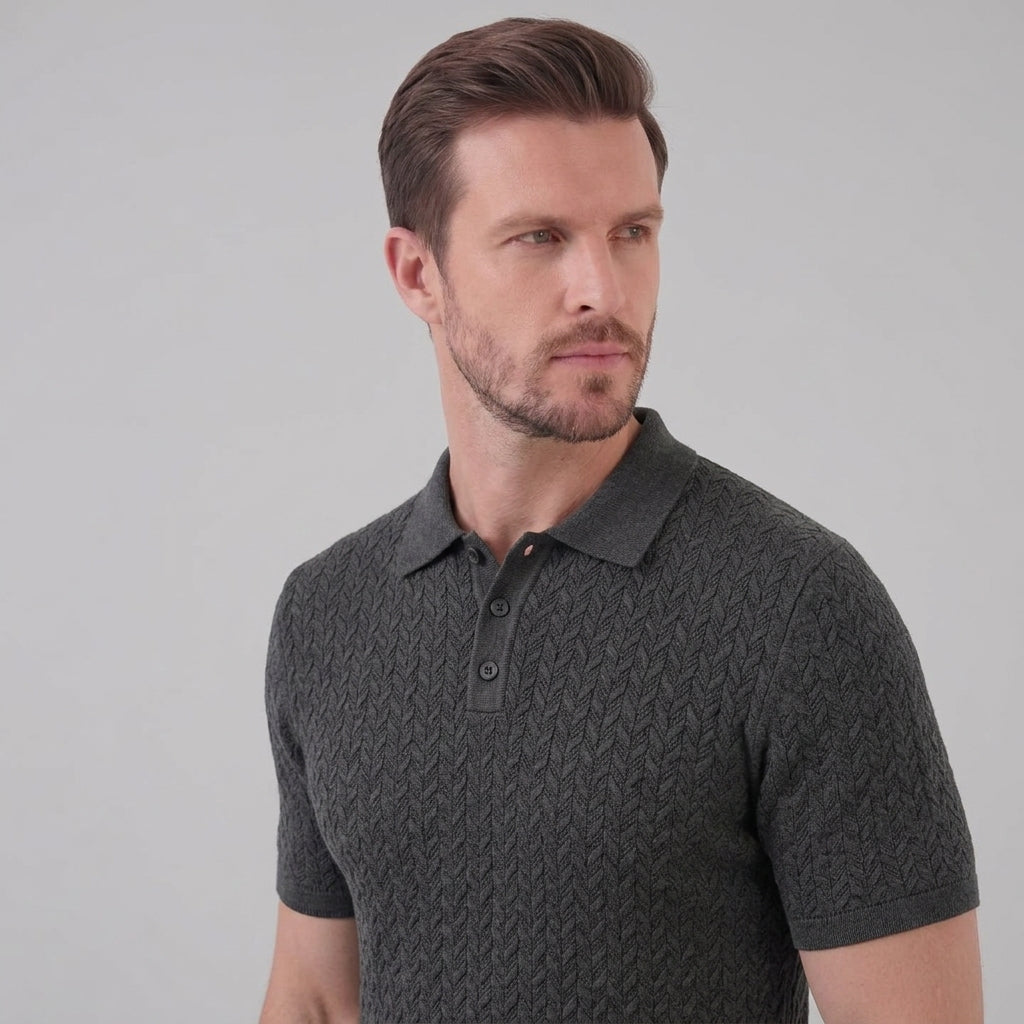Men’s Summer Short Sleeve Solid Color Polo Shirt