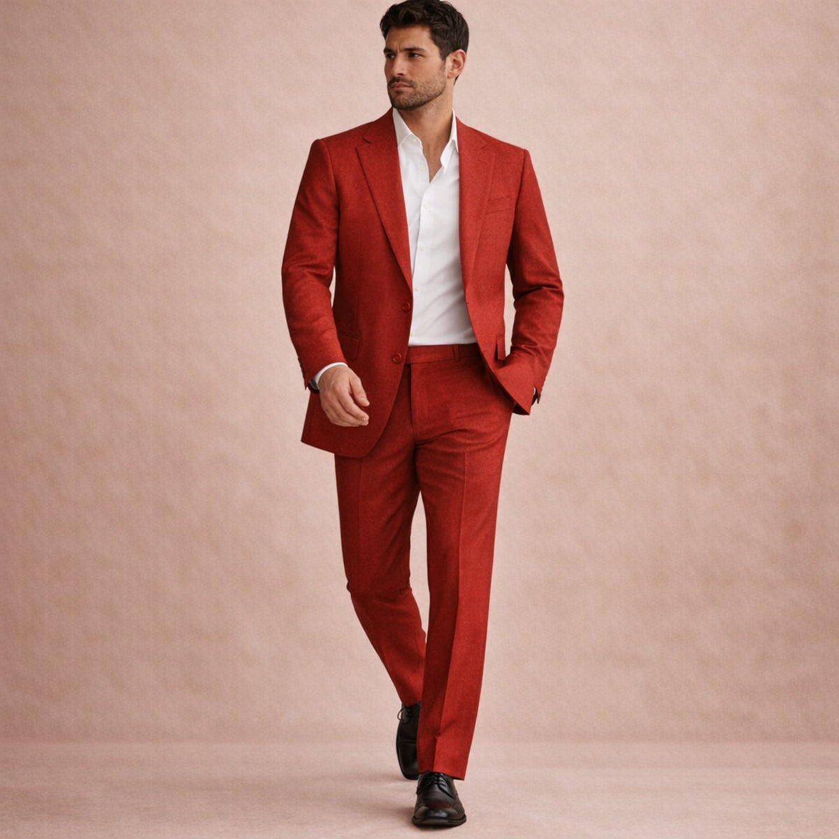 Men's Timeless Linen 2 Piece Wedding Suit