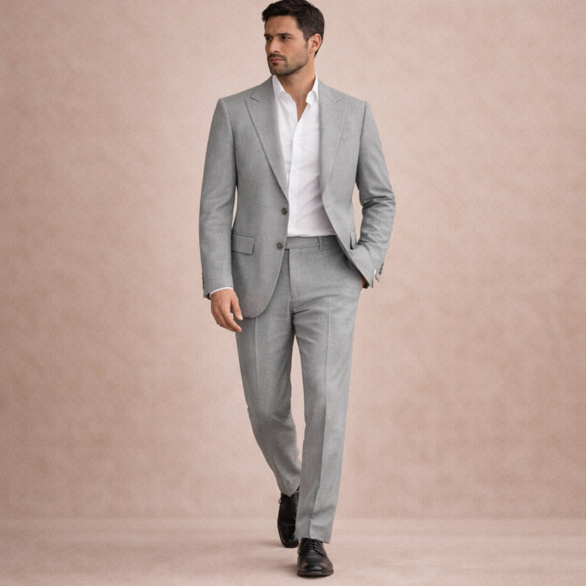 Men's Timeless Linen 2 Piece Wedding Suit