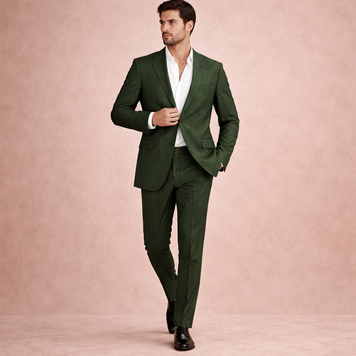 Men's Timeless Linen 2 Piece Wedding Suit