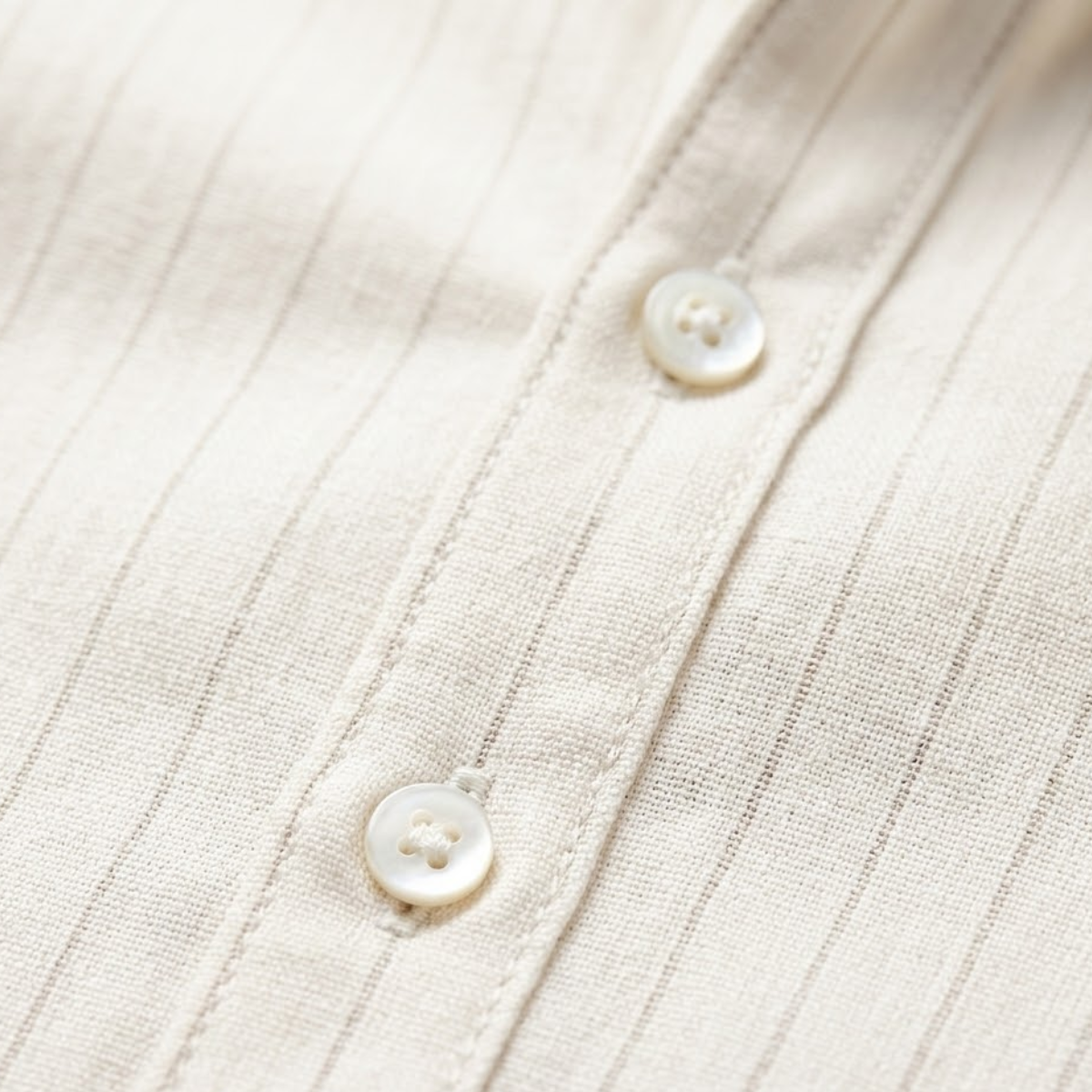 Men's Textured Vertical Stripe Short Sleeve Button-Down Shirt