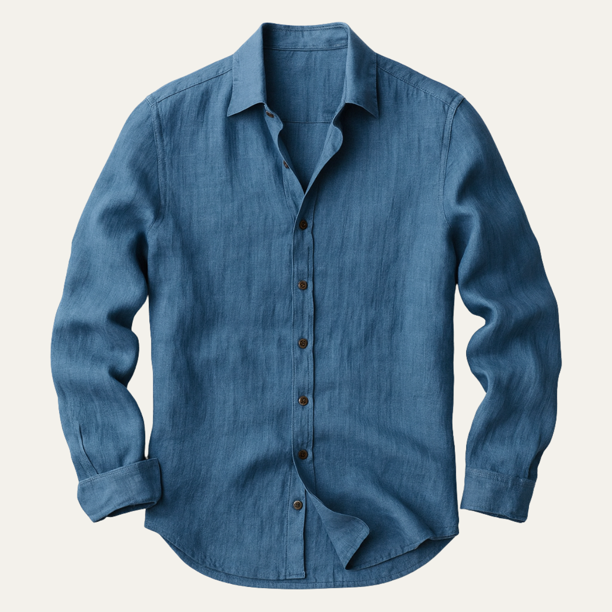 Men's Linen Long Sleeve Relaxed Fit Shirt Summer