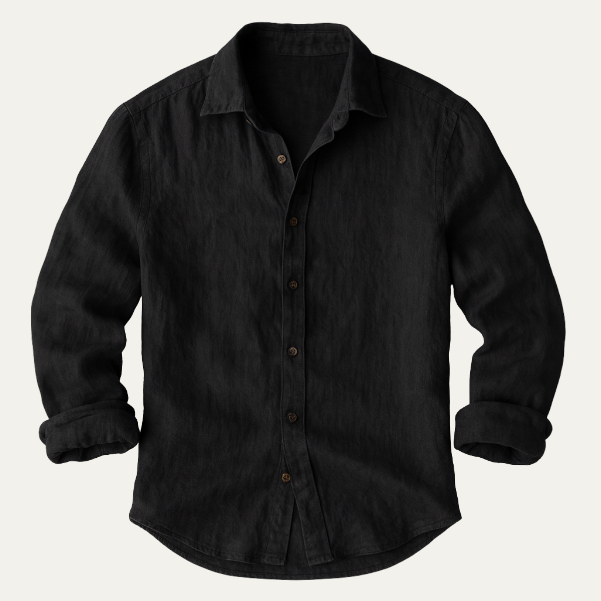 Men's Linen Long Sleeve Relaxed Fit Shirt Summer
