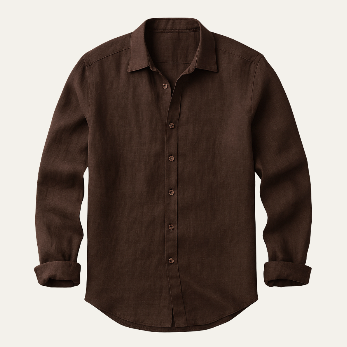 Men's Linen Long Sleeve Relaxed Fit Shirt Summer
