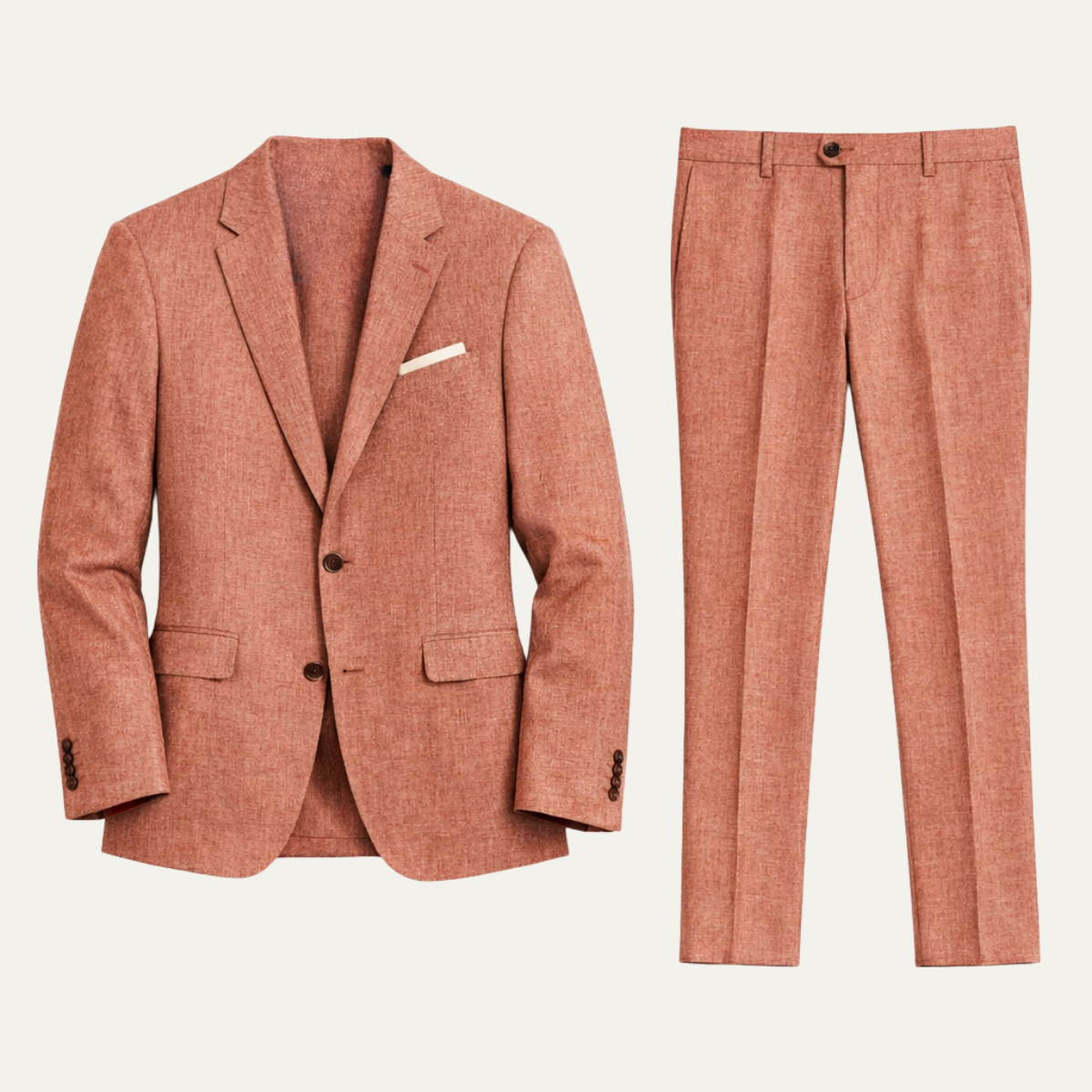 Men's Regular Fit Linen 2 Piece Suit