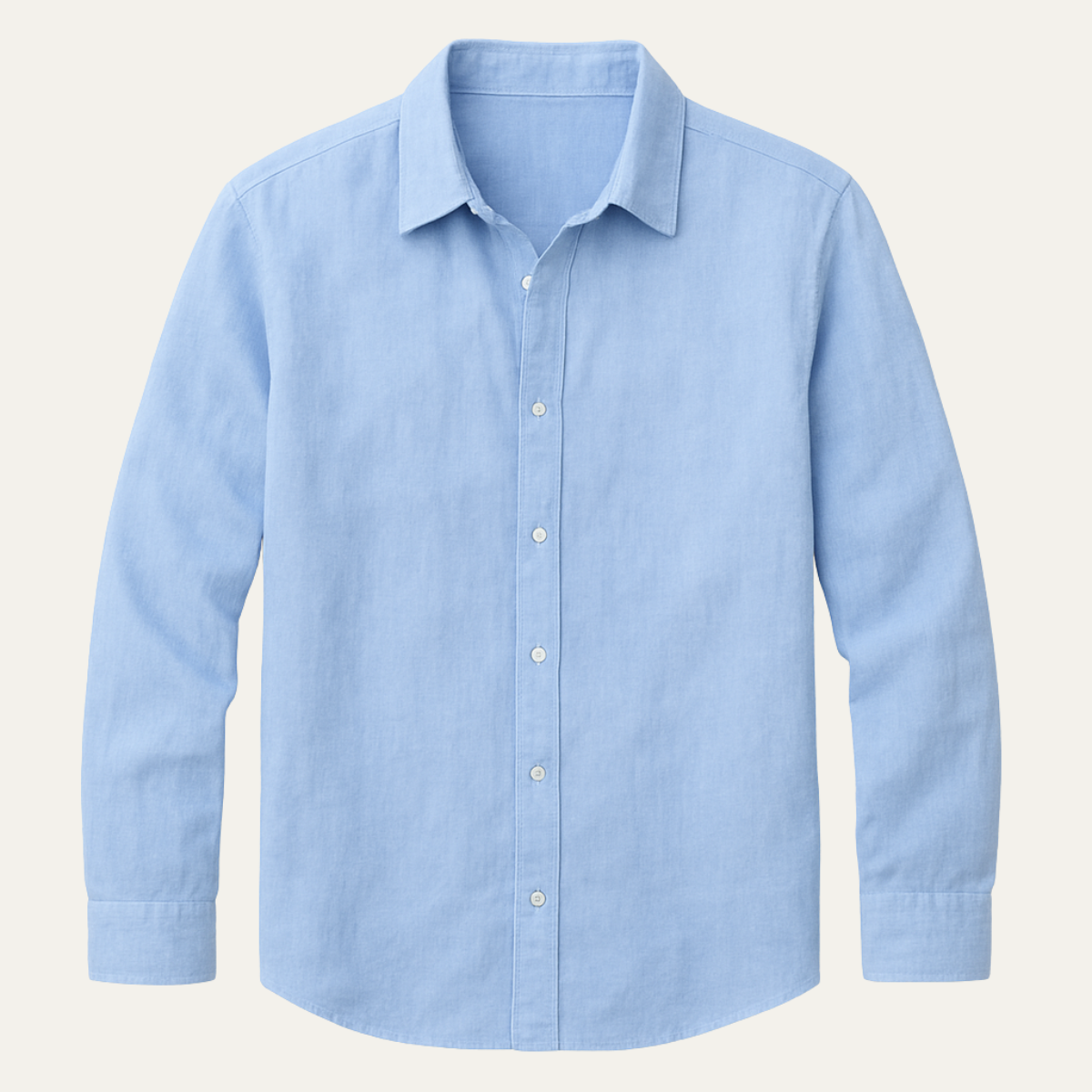 Lucien - Casual Cotton Shirt - Long Sleeve & Button-Front Design