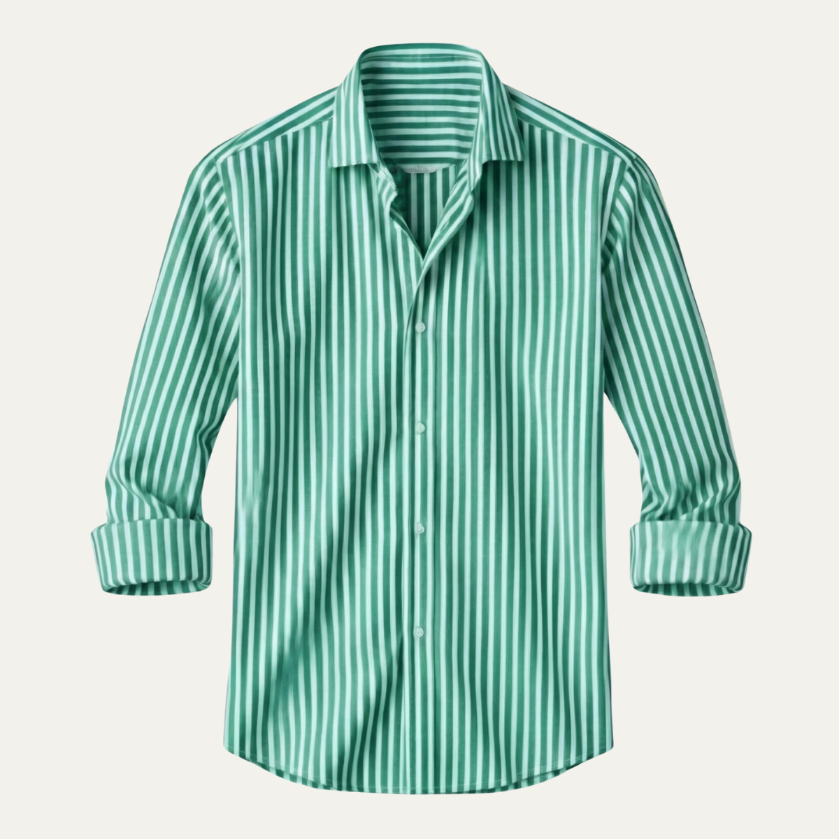 The Cannes Men's Long Sleeve Smart Fit Striped Shirt
