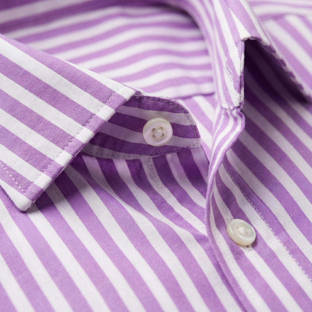 The Cannes Men's Long Sleeve Smart Fit Striped Shirt