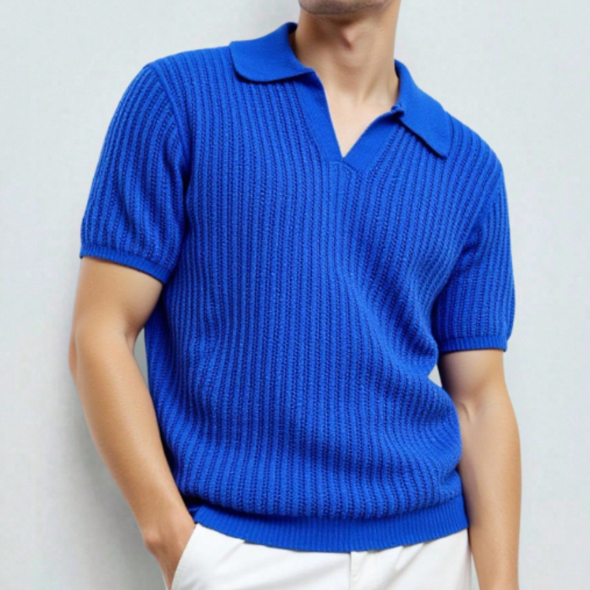 The Verona Men's Short Sleeve Knitted Polo Shirt The Verona Men's Short Sleeve Knitted Polo Shirt