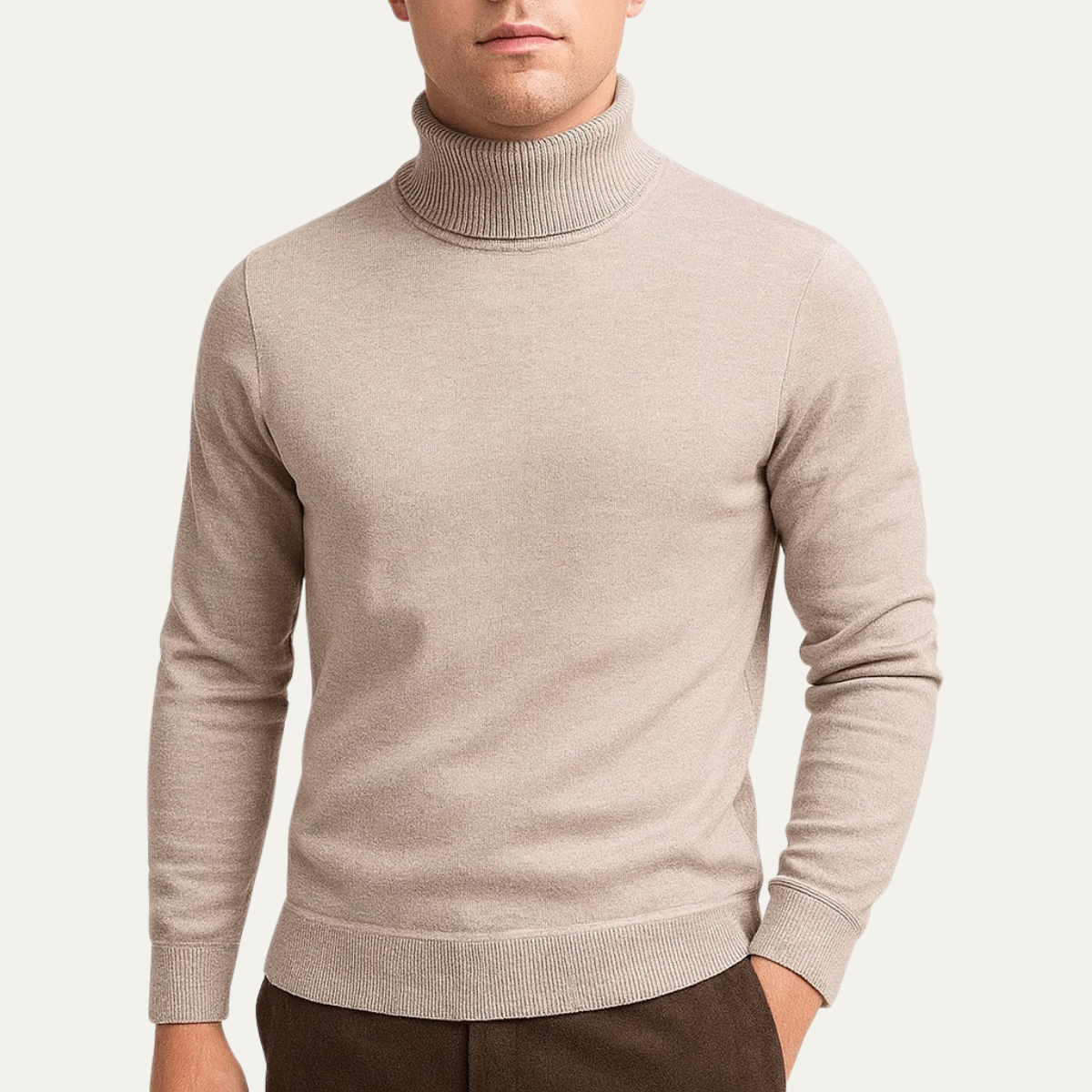 Banbury Men's Classic Turtleneck Knit Sweater