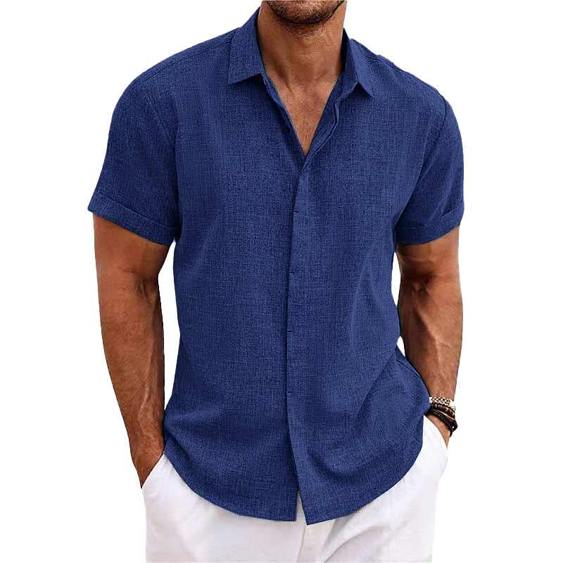 Harbor Short-Sleeve Summer Button-Front Shirt