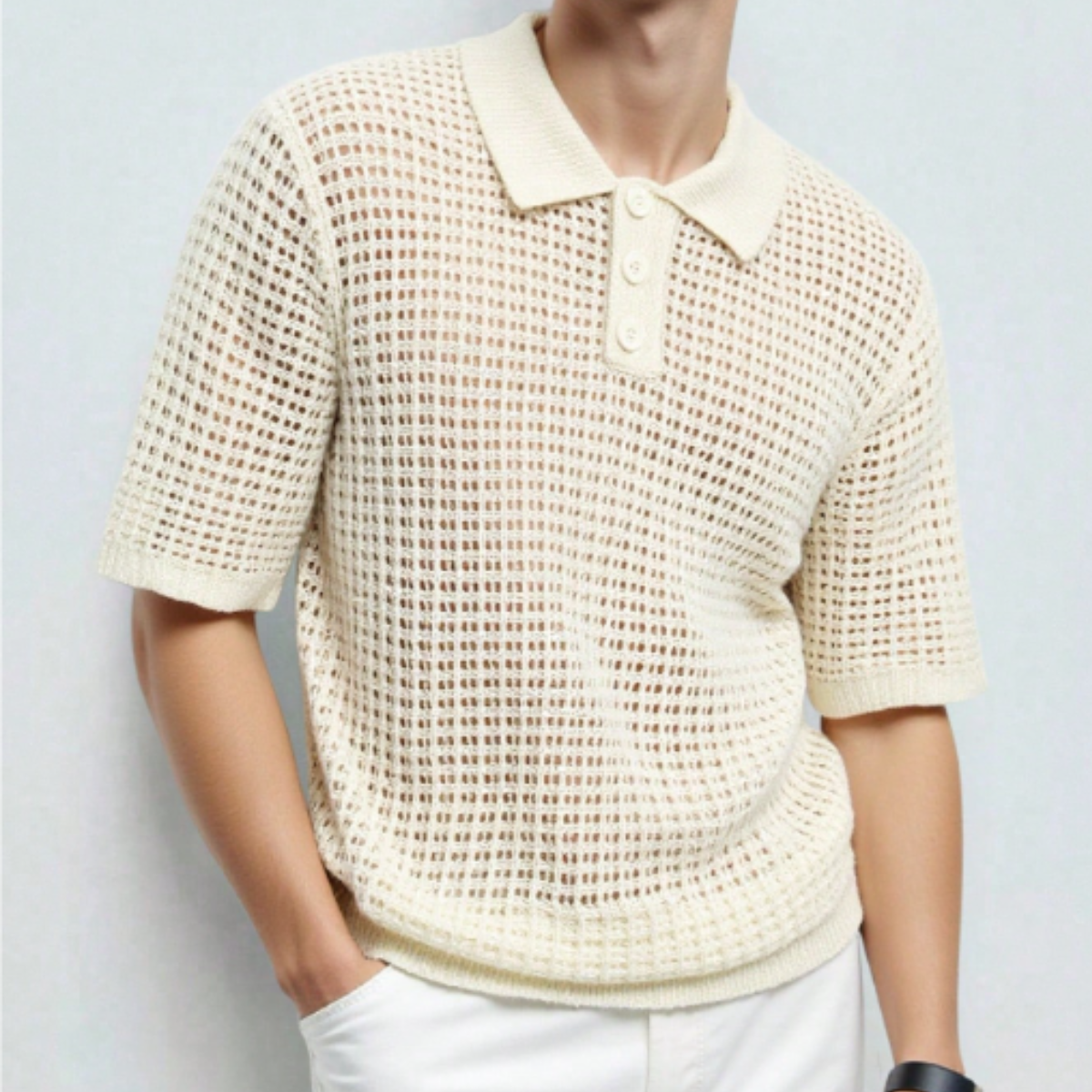 The Verona Men's Short Sleeve Knitted Polo Shirt