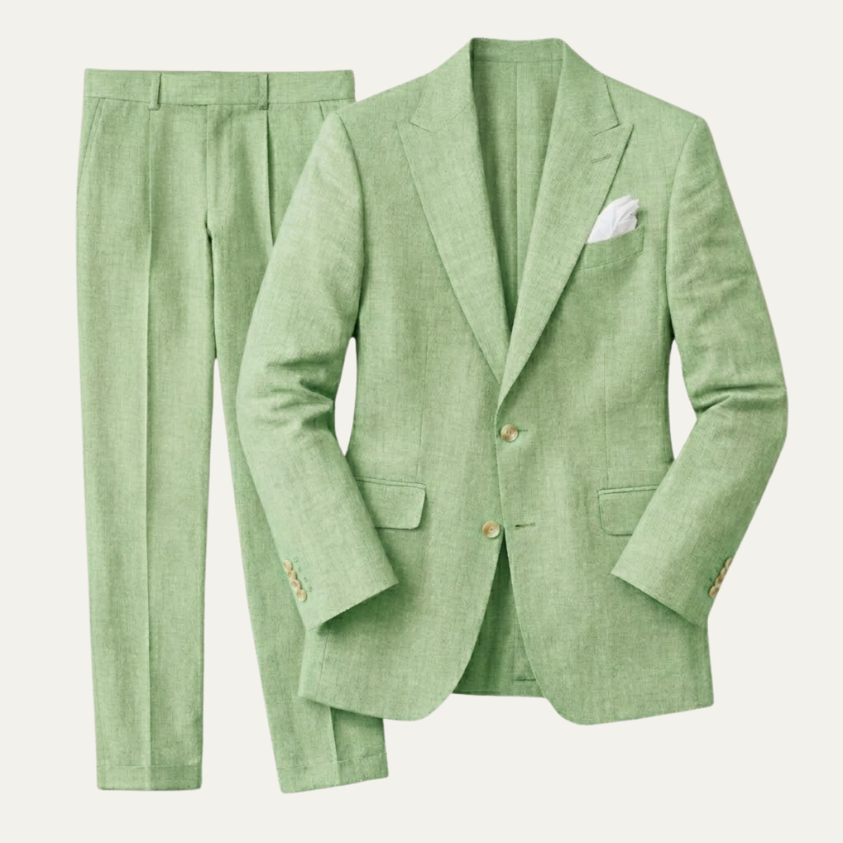 Men's Slim Fit Linen 2 Piece Suit