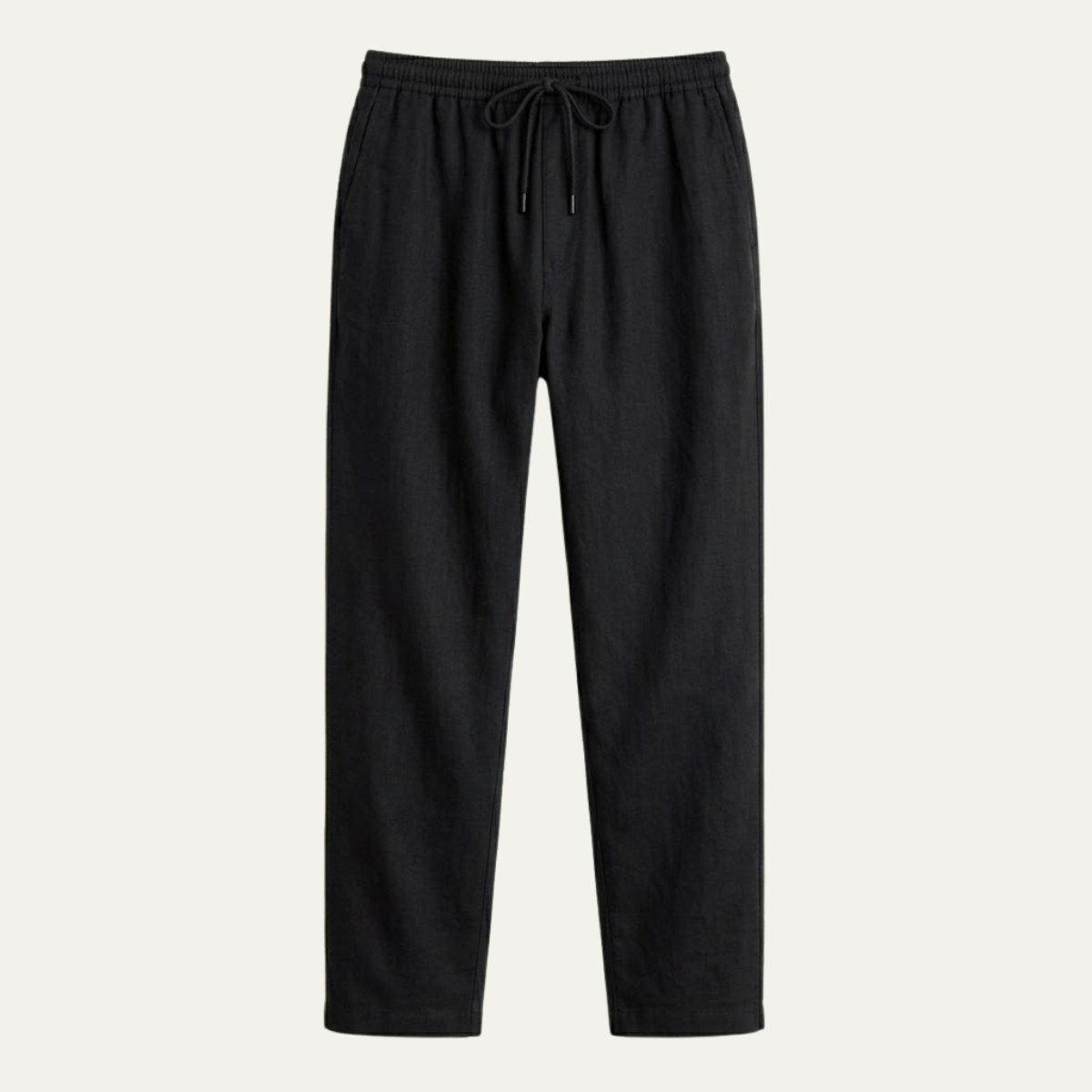 Men's Drawstring Elastic Waist Straight Leg Casual Trousers