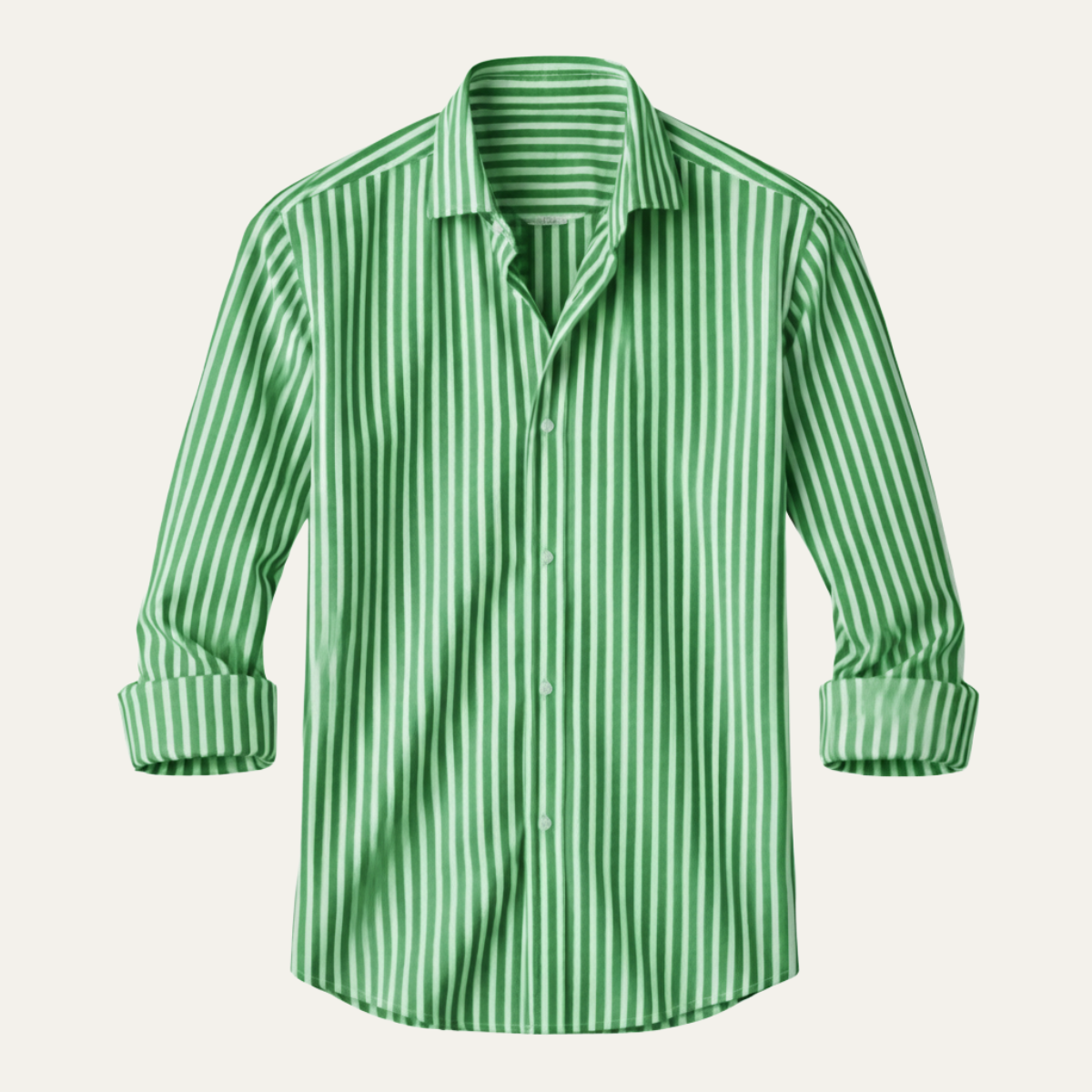 The Cannes Men's Long Sleeve Smart Fit Striped Shirt