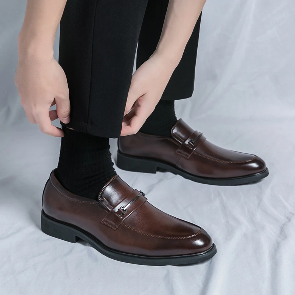 Men's Slip On Dress Shoes Formal Business Loafers