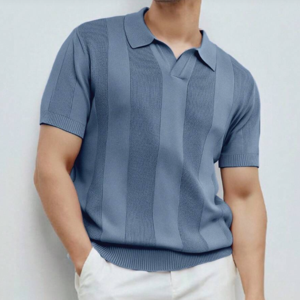 Men’s Knitted Polo Shirt