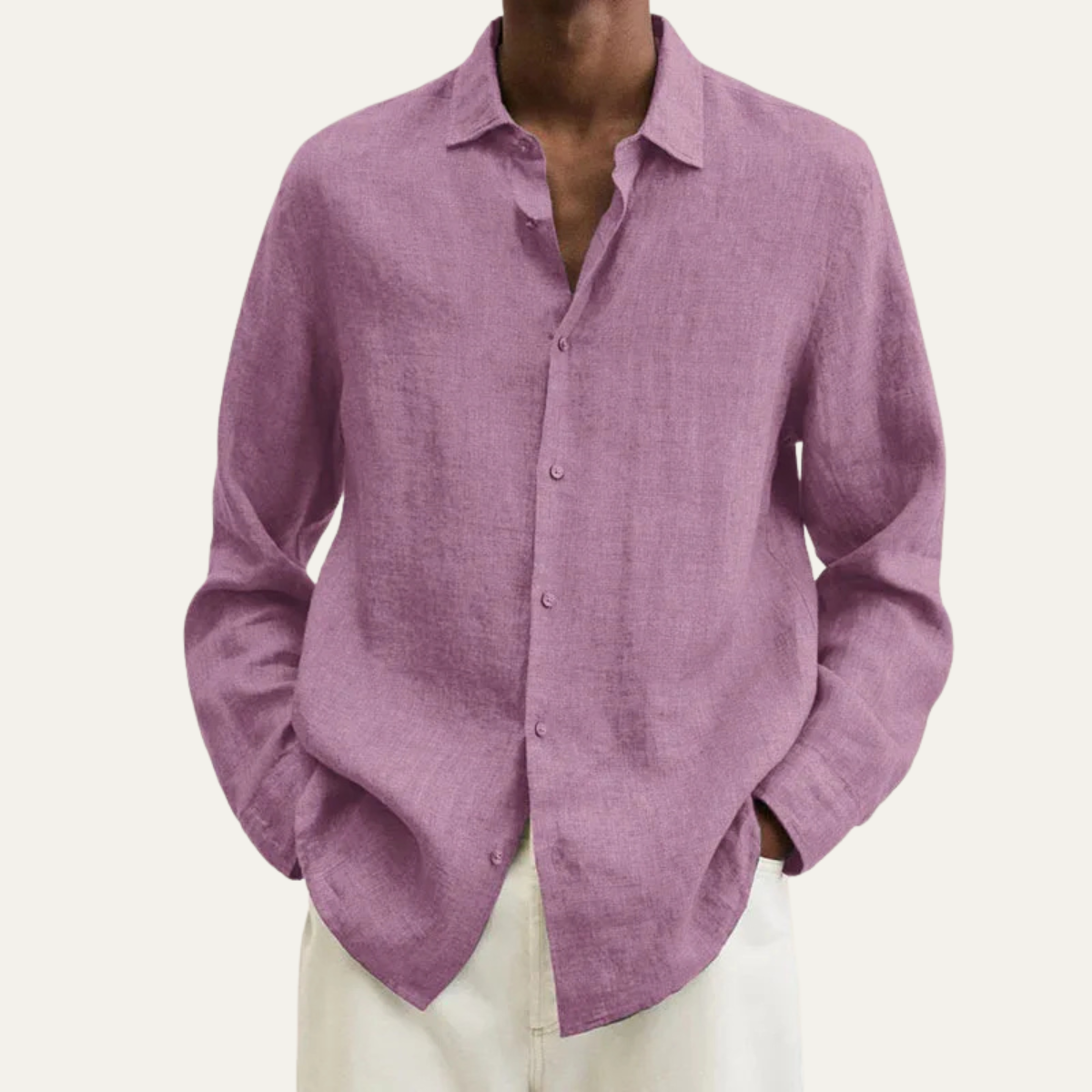 Men's Casual Button Down Shirt Long Sleeve Summer