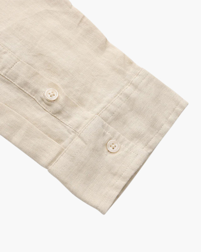 The Bellagio Men's Long Sleeve Linen Look Shirt