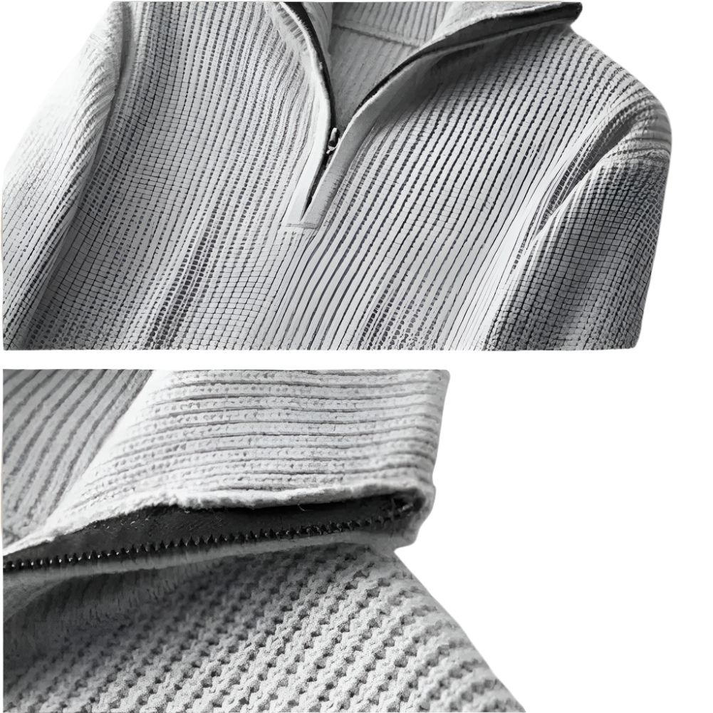 Maverick Quarter-Zip Knit Sweater